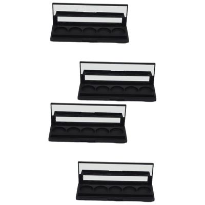 2sets Naked Eyeshadow Palette Case by 26mm Makeup Eyeshadow Palette 5 Colors Travel Size Containers 2pcs*2