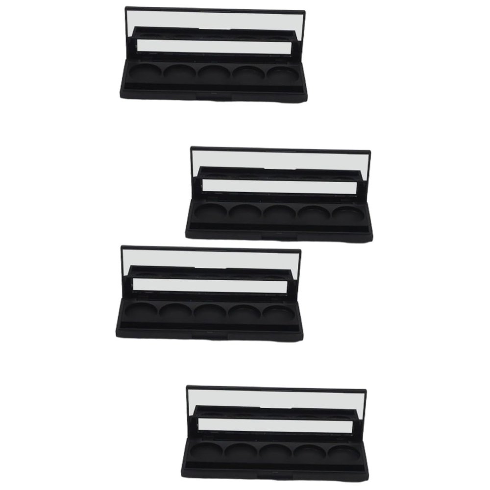 2sets Naked Eyeshadow Palette Case by 26mm Makeup Eyeshadow Palette 5 Colors Travel Size Containers 2pcs*2