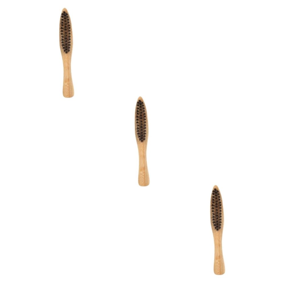 FOMIYES 6pcs Portable Bristle Beard Brush Handle for Men Facial Hair Grooming and Styling for Travel and Beard Care