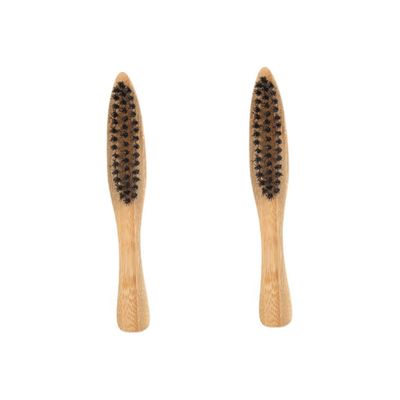 FOMIYES 4pcs Bristle Men Beard Brush Long Handle Styling Facial Brush for Shaving Portable Accessory