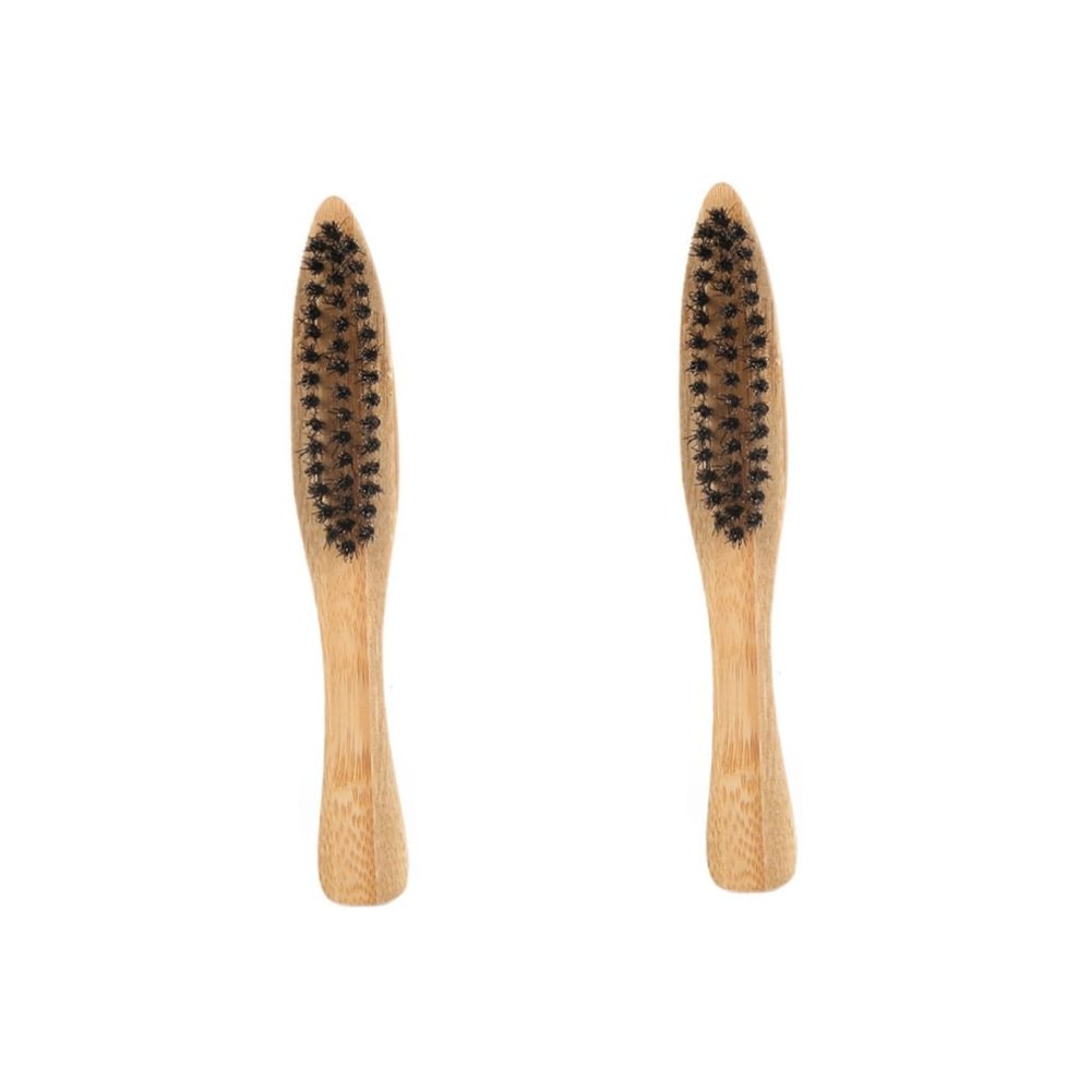 FOMIYES 4pcs Bristle Men Beard Brush Long Handle Styling Facial Brush for Shaving Portable Accessory