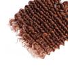 Light Brown Bundles Brazilian Remy Hair Bundles Deep Wave Hair Bundles Dark Roots #30 Hair 3 Bundle Hair Extensions For Women 24 26 28 inch view 3