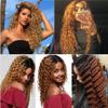 Light Brown Bundles Brazilian Remy Hair Bundles Deep Wave Hair Bundles Dark Roots #30 Hair 3 Bundle Hair Extensions For Women 24 26 28 inch view 4