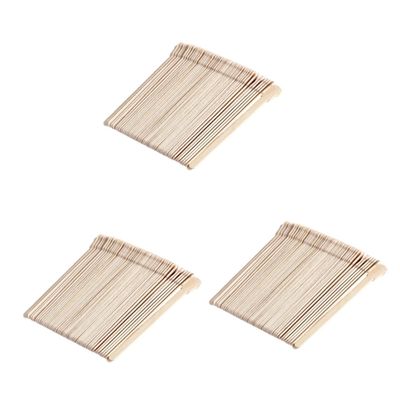 FOMIYES 3sets Hair Removal Waxing Kit Wooden Waxing Spatulas Brow Wax Sticks Hard Wax Kit Salon Home Use 50pcs*3