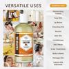 ORGANIC CASTOR OIL ( 8 oz ) Premium Cold Pressed Unrefined | 100% Natural Promotes Healthy Skin & Hair | Thickens Eyebrows Lengthens Eyelashes | Strengthens Nails Cuticles | Massage Oil | 8 FL OZ view 2