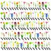 100 Pcs Sprout Clips Mixed Style Plant Hairpins Little Grass Sprout Hair Clips Butterfly Mushroom Hair Accessories Gift for Women Girls Kids Party School view 1