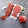 Bath Towel Set of Strong Back rubbing Gloves Men's Bath Artifacts Female Bath Home Back scrubbing mud rubbing ash Bath Ball (Color : Brickred) view 1