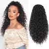 FREEMEIGE Curly Ponytail Extension Drawstring Ponytail 20 Inch Long Wavy Curly Clip in Ponytails Fake Pony Tails Hair Extensions Synthetic Curly Hair Thick Ponytail Extension Hairpiece view 1
