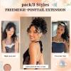 FREEMEIGE Curly Ponytail Extension Drawstring Ponytail 20 Inch Long Wavy Curly Clip in Ponytails Fake Pony Tails Hair Extensions Synthetic Curly Hair Thick Ponytail Extension Hairpiece view 4