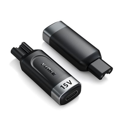 Yinke 15V HQ8505 Type-C Shaver Adapter Charging Converter for Philips Norelco 7700/7500/7400 3500/5300 Series, OneBlade QP6520 QP6530 QP6510, USB-C Shaver Charger Converter without Charger Cord (1 PC)