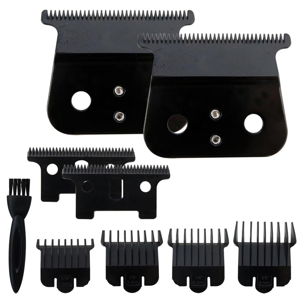 2 Pack Black T Outline-r Blades for Andis T Outline-r, for Andis GTX Blade, for T Liner Clipper