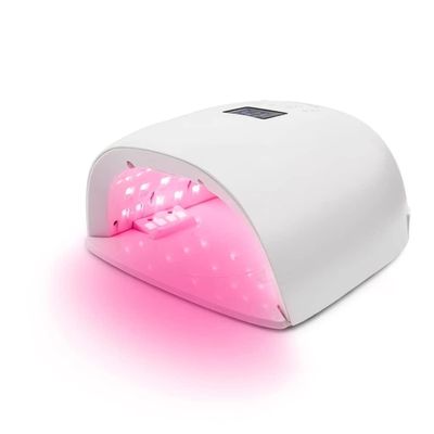 TEMKIN Nail Dryer Portable Nail Dryer Red Light Gel Cure Light Manicure Lamps Cordless Nail Uv Led Lamp Rechargeable Nail Lamp 86w Nail Art Tools Nail Lamp Manicure (Color : White)