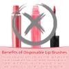 300 Lip Applicators Brush Disposable - MAQIHAN Lip Gloss Applicators Brushes Lipstick Bulk Make Up Sticks Artist Tools Kit Esthetician Essentials Supplies Doe Foot Lip Stick Makeup Brushes Wands view 3