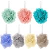 Healvian Sponges Bath Ball Set 7 Pieces Body Scrubbers Knots Cleansing Multi- for Family view 1