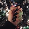 IMSOHOT Stiletto Press on Nails Extra Long Fake Nails All Black Glossy False Nails with Designs Full Cover Solid Color Acrylic Almond Glue on Nails for Women 24Pcs view 1