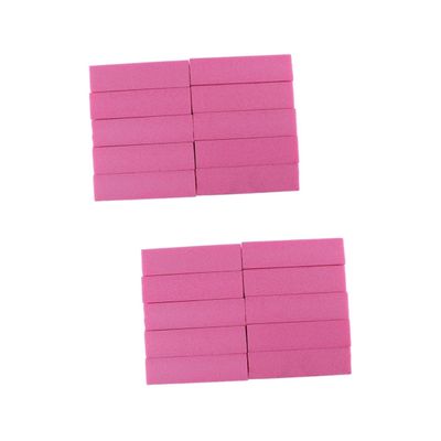 balacoo 20pcs Nail Files Buffers Pink Buffing Block Nail Sanding Sponge Manicure Tools for Women