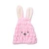 balacoo Creative Cartoon Rabbit Dry Hair Hat for Boy Girl Super Absorbent Soft Hair-drying Cap for Bathing and Face Washing Random Color view 1