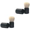 balacoo 2pcs Portable Telescopic Makeup Brush Professional Makeup Brush for Women Foundation and Blush Fiber Bristles for Daily and view 1