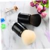 balacoo 2pcs Portable Telescopic Makeup Brush Professional Makeup Brush for Women Foundation and Blush Fiber Bristles for Daily and view 4