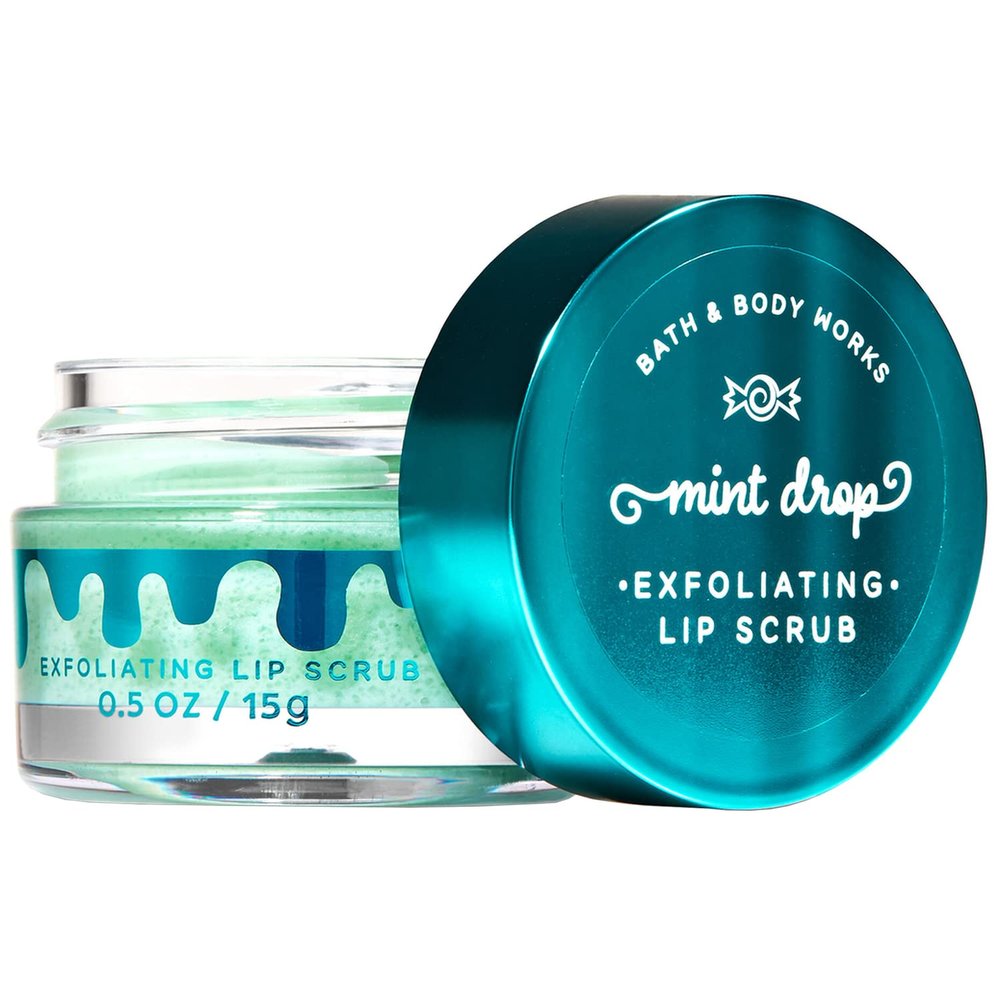 White Brn MINT DROP Exfoliating Lip Scrub 0.5 Ounce
