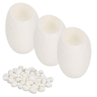 50pcs Care Silks, Easy to Use Blackhead Removal Exfoliating Silkworm Balls, Lightweight and Portable Care Silks for Care Deep Cleansing