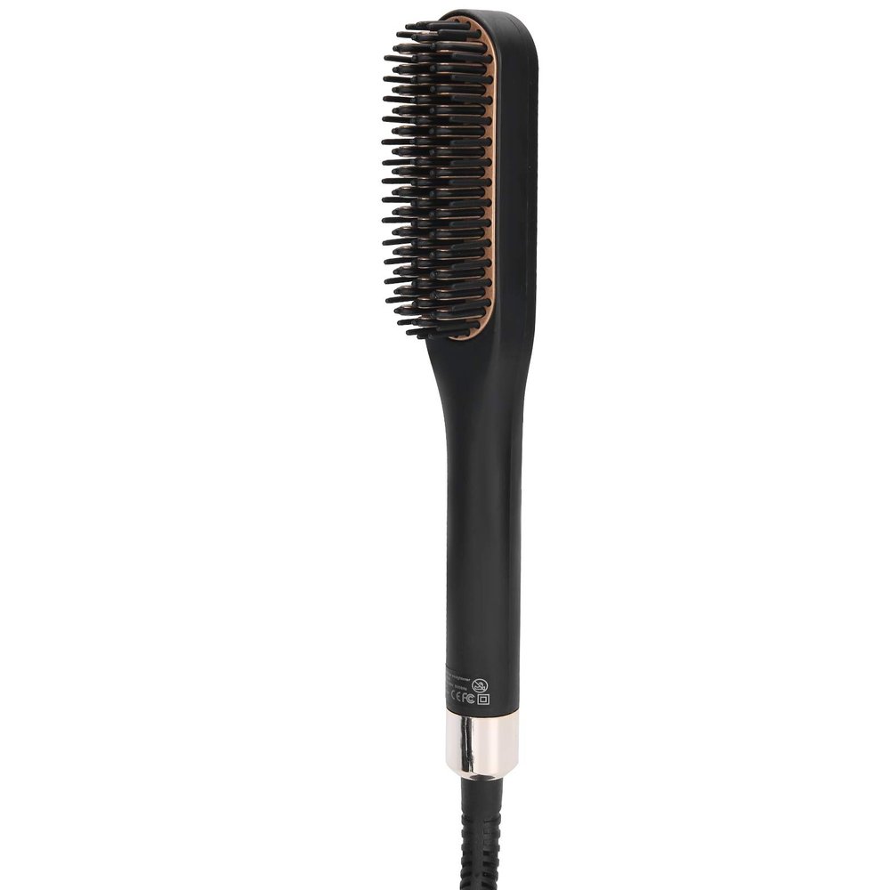 Raguso Adjustable Temperature Beard Straightener Electric Beard Brush Beard Straightener Brush for Men Multifunctional Mens Health Beard Styling (US Plug)