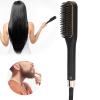 Raguso Adjustable Temperature Beard Straightener Electric Beard Brush Beard Straightener Brush for Men Multifunctional Mens Health Beard Styling (US Plug) view 3