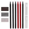 6pcs Waterproof Red Microblading Eyebrow Mapping Pencil Hard Core Peel Off Permanent Makeup Lip Tattoo Pencil (Mix Color with Blades) view 2