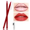 6pcs Waterproof Red Microblading Eyebrow Mapping Pencil Hard Core Peel Off Permanent Makeup Lip Tattoo Pencil (Mix Color with Blades) view 3