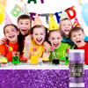 Brzeaf Purple Glitter Stick for Makeup, Not Greasy & Shimmery & Long Lasting, Chunky Glitter for Face/Body/Hair/Eyes, Singer Concert Music Christmas Rave Festival, Glitter Stick Makeup for Women Men view 4