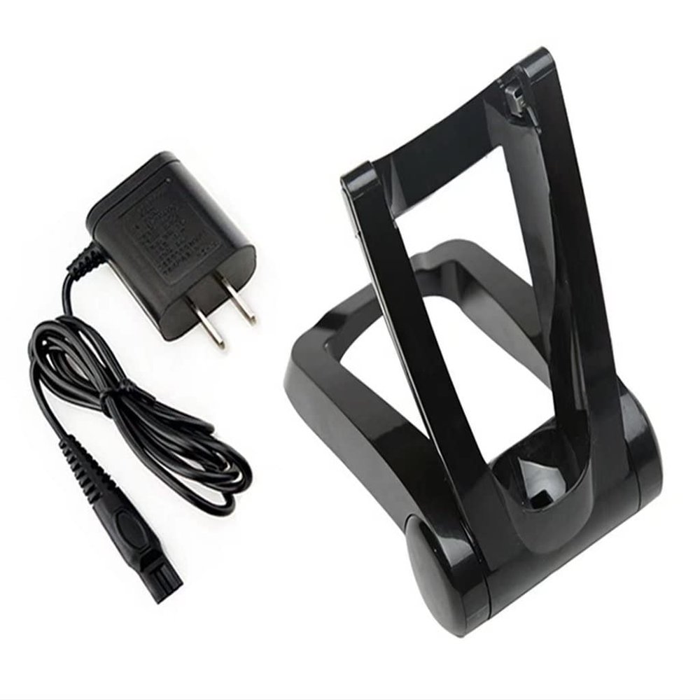 2023 New Version Replacement Folding Charging Stand + Power Cord for Norelco RQ1200 Series Shavers
