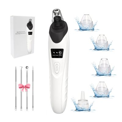 2025 Blackhead Remover Pore Vacuum,Facial Pore Cleaner-5 Suction Power,5 Probes,USB Rechargeable Blackhead Vacuum Kit Electric Acne Extractor Tool for Adult