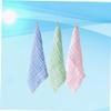 Alipis 9pcs Boy Girl Face Washing Towel Soft Absorbent Kerchiefs for Boy Girl for Saliva Wiping and Teething Green view 3