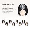 FQNing Human Hair Topper, Balayage Hair Blonde Short Remy Hair Piece 5''*5.5'' Soft Silk Base Crown Coverage No Bangs for Women (8 Inch, T16/10,honey blonde with toffee lowlights and level 9/10 root) view 4