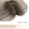 FQNing Hair Topper Real Human Hair, Crown Coverage Balayage Remy Straight Hairpiece Topper Density 130% for Hair Loss (8 Inch, T22/9 Platinum blonde with level 8/9 lowlights and root) view 3