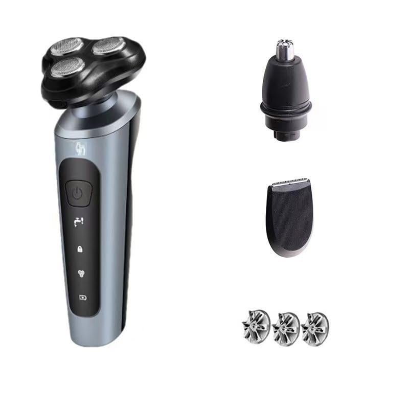 Electric Razors for Men,9D Multi-Function Electric Shaver, 3 in 1 Dry Wet Waterproof Rotary Shaver Razors,USB Rechargeable Shaving Traveling Husband
