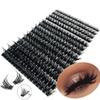 HBZGTLAD Mink Eyelashes 280 Bundles Natural 3D Russia Volume Individual Eyelash Cluster Makeup Tools Lashes (100D-0.07mm-D Curl-11MM) - Black, Cruelty Free, Premium Mink Fur view 1