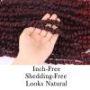12 Inch Passion Twist Crochet Hair For Women 6 Packs Crochet Pretwisted Curly Hair Passion Twist Hair Synthetic Braiding Hair Extensions (12inch (pack of 6), TBUG) view 4