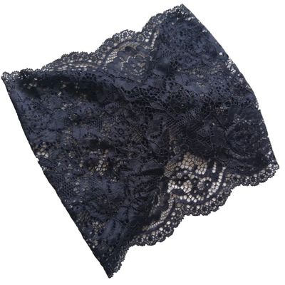 Oyabridal 7.6'' Wide Black Lace Headband for Women Stretch Church Lace Headband Hair Accessories For Women