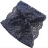 Oyabridal 7.6'' Wide Black Lace Headband for Women Stretch Church Lace Headband Hair Accessories For Women view 3