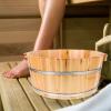 BESPORTBLE Foot Soaking Tub Basin 36cm Foot Baths Wood Foot Tub Wooden Foot Basin Foot Soaking Bucket Pedicure Bowl Massager Wash Tub for at Home Dead Skin Remover view 3