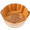BESPORTBLE Foot Soaking Tub Basin 36cm Foot Baths Wood Foot Tub Wooden Foot Basin Foot Soaking Bucket Pedicure Bowl Massager Wash Tub for at Home Dead Skin Remover view 4