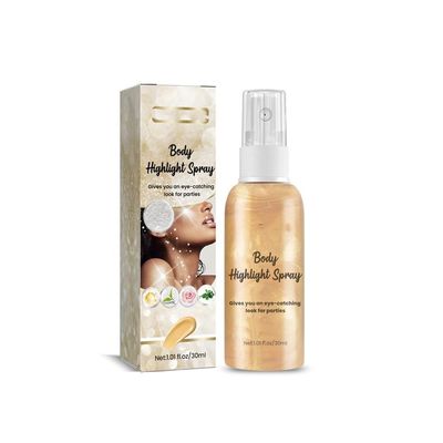Face and Body Moisturizing Luminizer, Liquid Highlighter Makeup, Light Shimmer Glow Illuminator,Skin, Face, Natural Brighten Shimmer Light Liquid, (Alluring gold)