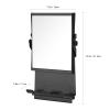Shower Mirror fogless for Shaving - Dual-Sided 1X/3X Magnification, Anti-Fog Bathroom Mirror with Squeegee, Rust-Proof, Black view 2