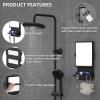 Shower Mirror fogless for Shaving - Dual-Sided 1X/3X Magnification, Anti-Fog Bathroom Mirror with Squeegee, Rust-Proof, Black view 4
