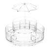 360 Rotating Makeup Organizer,360 Degree Rotating Makeup Organizer for Bathroom,Spinning Cosmetic Display Case for Brushes Lipsticks Jewelry view 1