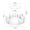 360 Rotating Makeup Organizer,360 Degree Rotating Makeup Organizer for Bathroom,Spinning Cosmetic Display Case for Brushes Lipsticks Jewelry view 3