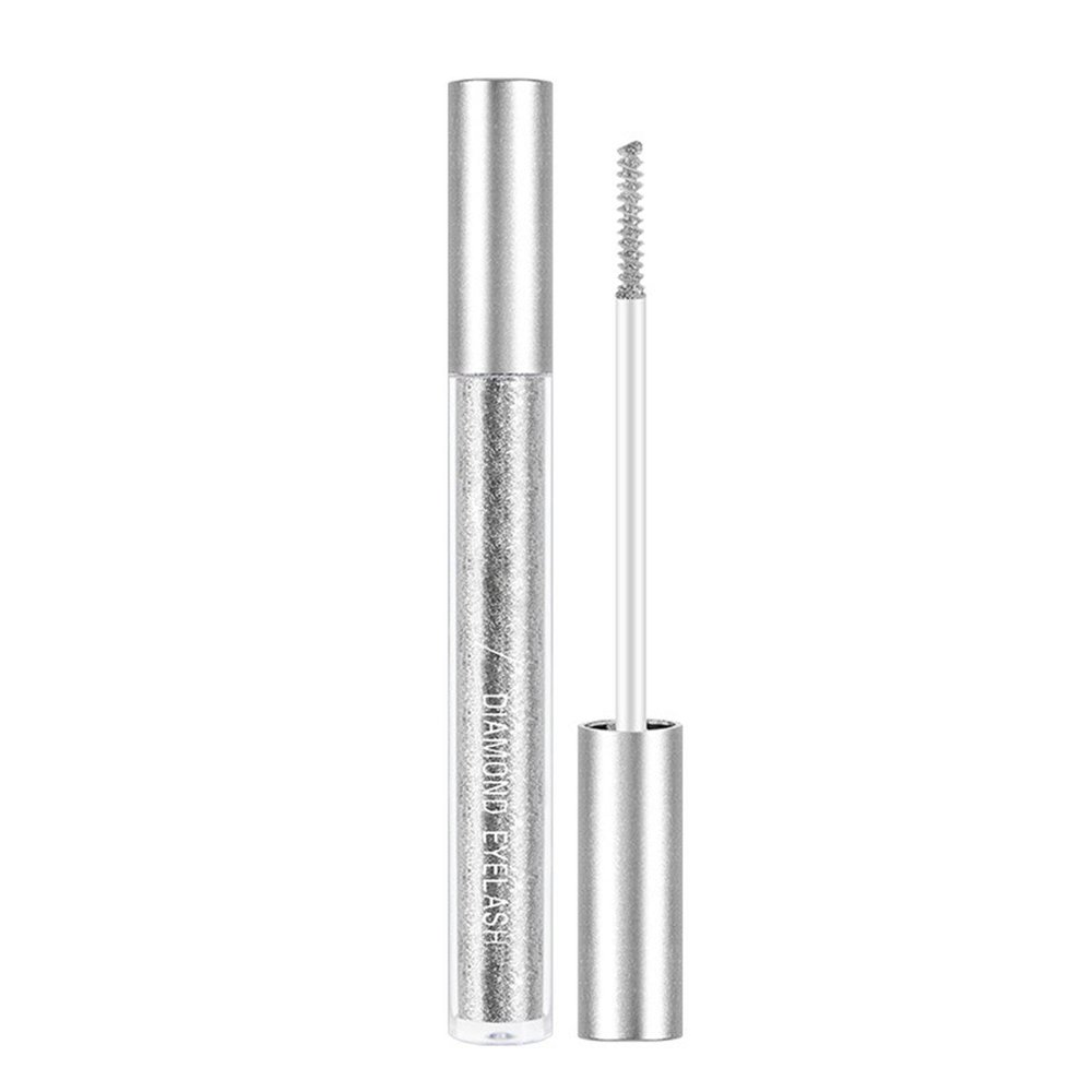 4D Glitter Lash Mascara Diamond Eyelash For Women Concert Makeup Long Lasting Thickening Lengthening & Easy To Remov Dime Beauty (A, One Size)