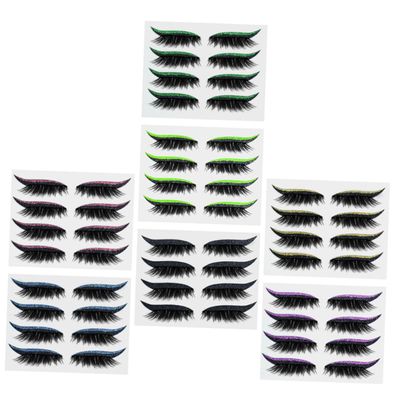 balacoo 28pairs Glitter Eyeliner Decals Eye Makeup Stickers for Festivals Parties and Cosplay Easy Application Color for Special Occasions