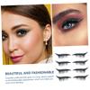 balacoo 28pairs Glitter Eyeliner Decals Eye Makeup Stickers for Festivals Parties and Cosplay Easy Application Color for Special Occasions view 3